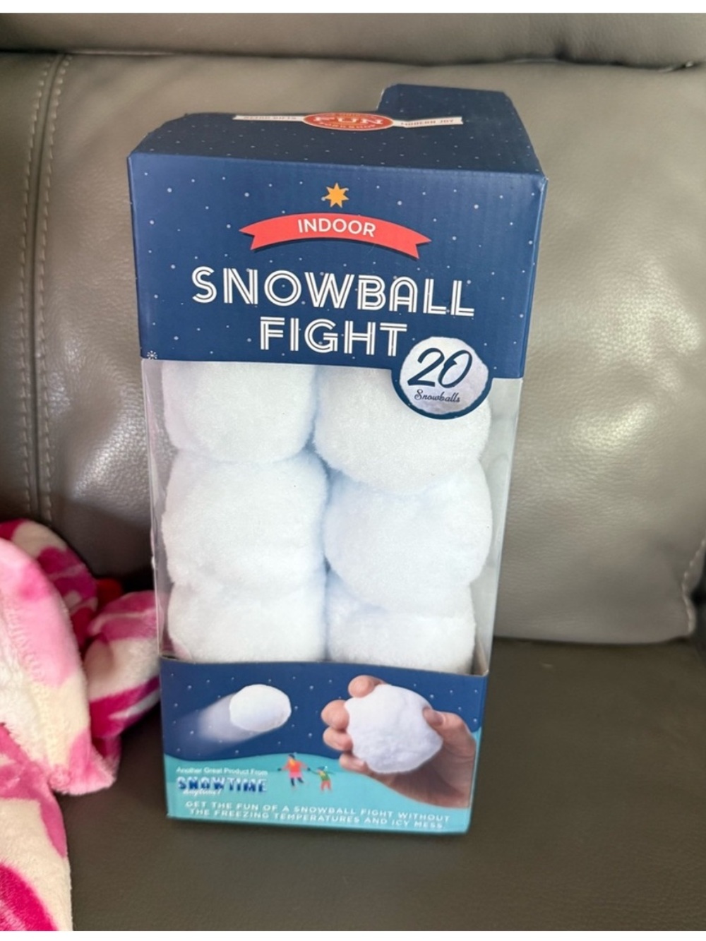 Indoor Snowball Fight - Pack of 20 Plush Snowballs